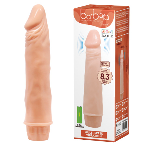 Реалістичний вібратор Barbara Dwarf Vibrator Flesh, 21,5 см - купити в Україні | Секс шоп SEX-SHOP.ua